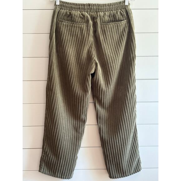 Urban Outfitters Olive Green Corduroy Pants | Ribbed Relaxed Fit | Women’s Small - Picture 4 of 12
